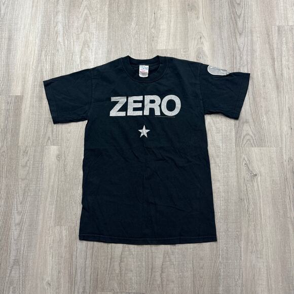 Vintage Smashing Pumpkins Zero Band Shirt Men's Small Black 2001 Music Rock y2k